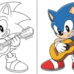 Sonic Coloring Pages