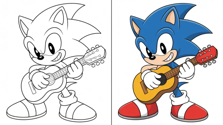 Sonic Coloring Pages