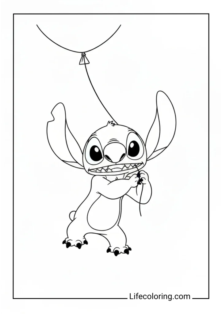 Stitch coloring pages